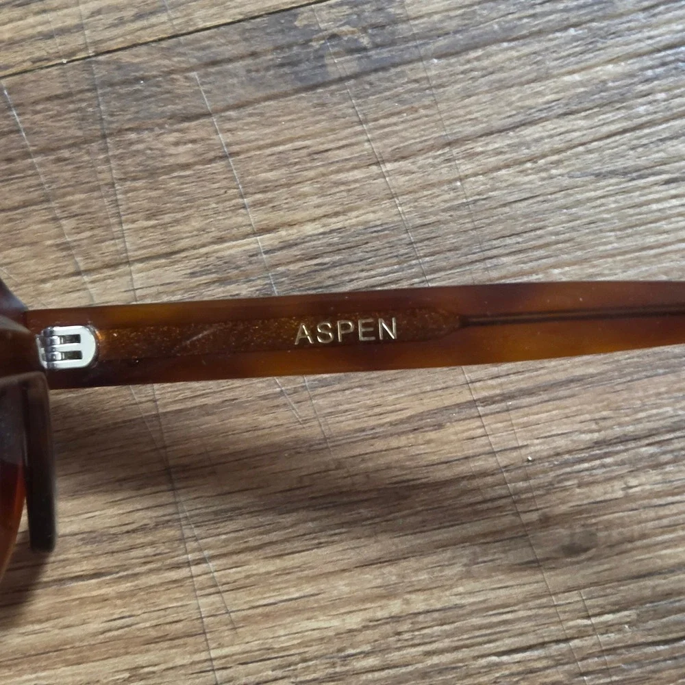 I-SEA Aspen Sunglasses Oversized Aviator Tortoise Shell Flat Top Clear Lens